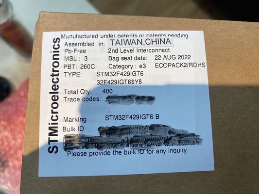 Qualität  STM32F429IGT6  LQFP176  SMDIntegrated Circuits MCU Controller Microcontrol Fabrik