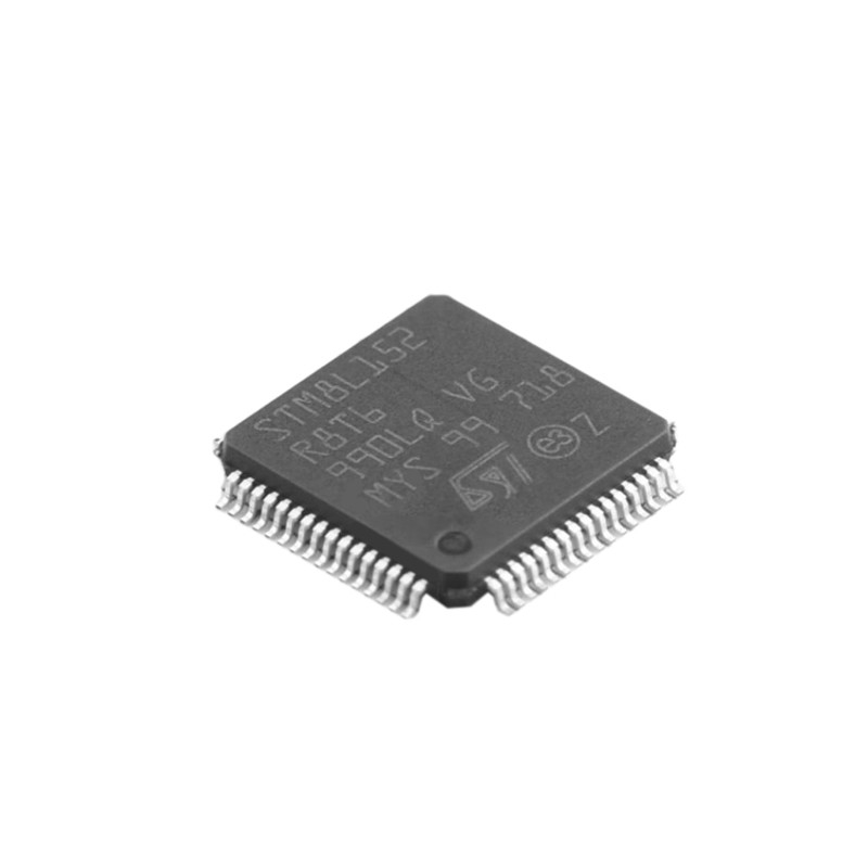 Mikroregler STM8L152R8T6 und Prozessoren Chip STM8L152R8T6 der integrierten Schaltungen IC BLITZES 64LQFP ICs MCU 8BIT 64KB