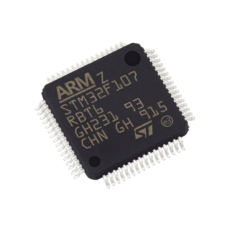 In Mikroregler und Prozessoren IC auf Lager MCU 32BIT 128KB Chip STM32F107RBT6 der integrierten Schaltungen IC BLITZES 64LQFP