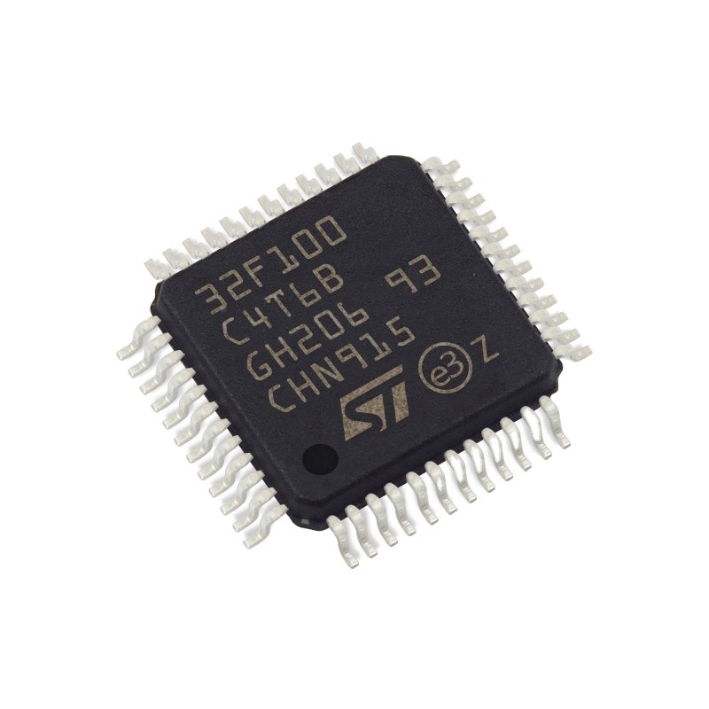 Chip im auf Lager STM32F100C4T6B der integrierten Schaltungen IC BLITZES 48LQFP Mikroregler ICs MCU 32BIT 16KB