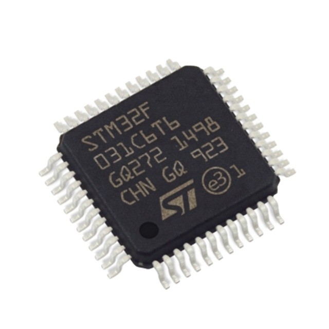Der auf Lager im programmierbaren IC Chip STM32F031C6T6 Mikroregler ICs MCU 32BIT 32KB BLITZES 48LQFP integrierten Schaltungen