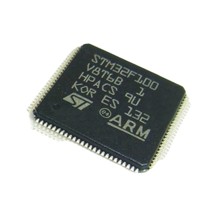 Chip im auf Lager STM32F100V8T6B der integrierten Schaltungen IC BLITZES 100LQFP Mikroregler ICs MCU 32BIT 64KB