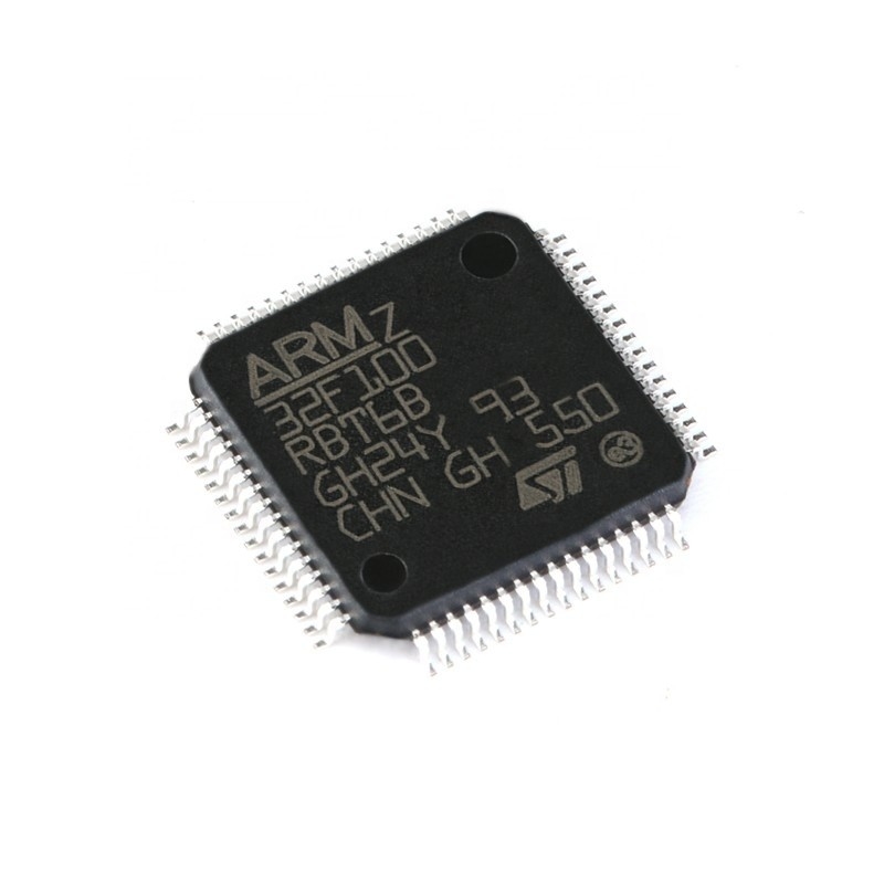 Neue und ursprüngliche ICs MCU 32BIT 128KB GRELLE Teilelektronik 64LQFP STM32F100RBT6B Chuangyunxinyuan