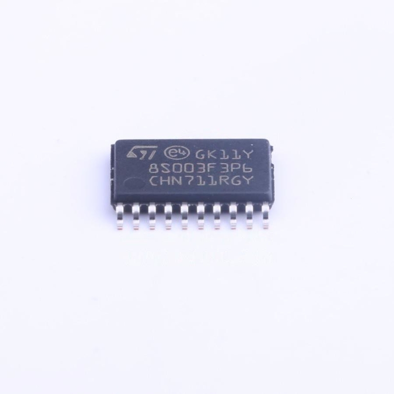 MCU 8-Bit-STM8S STM8 CISC 8KB grelles 3.3V/5V 20-Pin TSSOP T/R - Band und Spule STM8S003F3P6 IC CHIP
