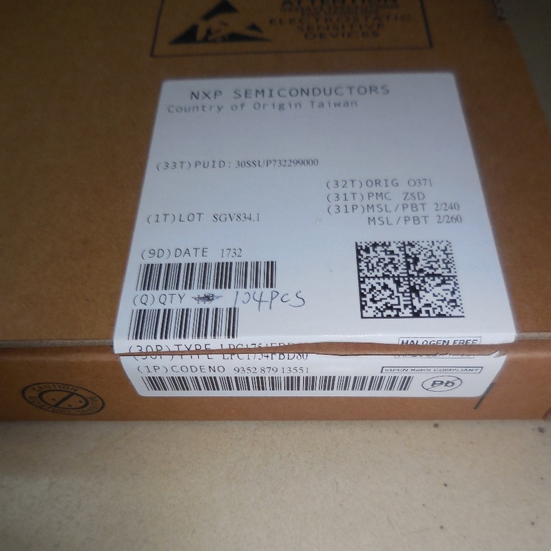 IC-Mikroregler-nagelneue Vorlage Chip integrierter Schaltung LPC1754FBD80 QFP80 unbenutzt